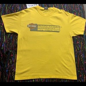 Harley-Davidson Yellow Graphics T-Shirt Size XL